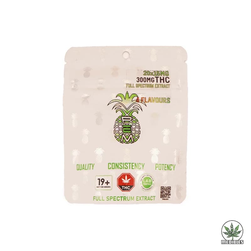 Pineapple Express Meds (PEM) Gummy 300mg Front