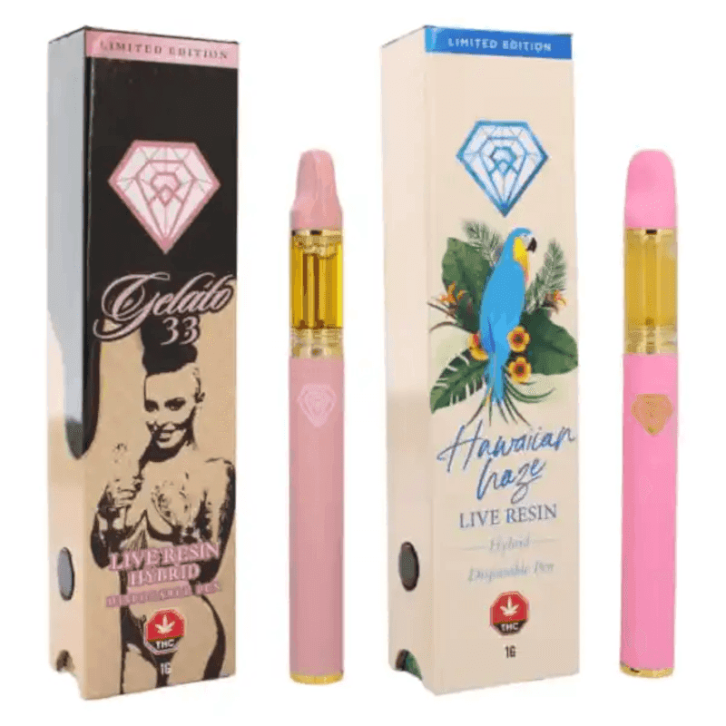 Diamond Concentrates THC Vape Pen Live Resin 1G - Gelato 33 (Live Resin)