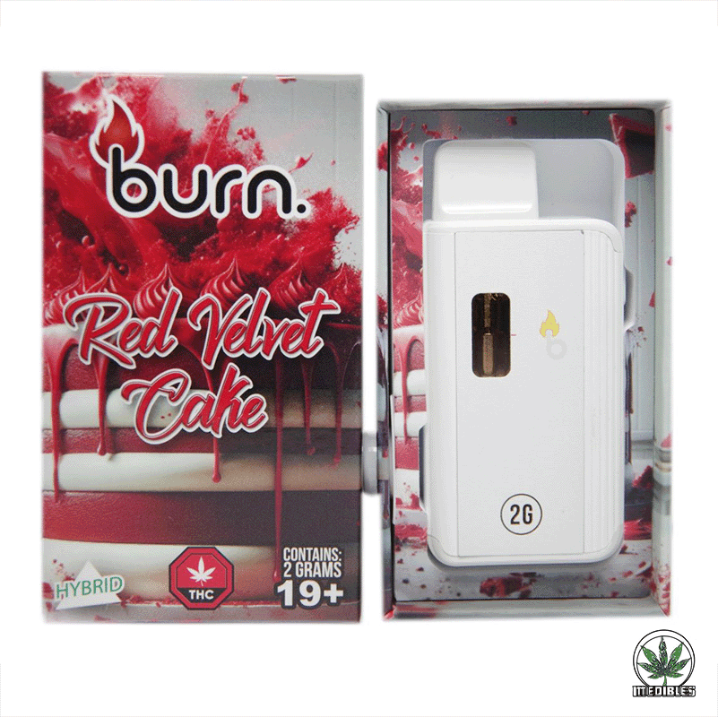 Burn 2G Disposable THC Vape (Red Velvet Cake / Hybrid)