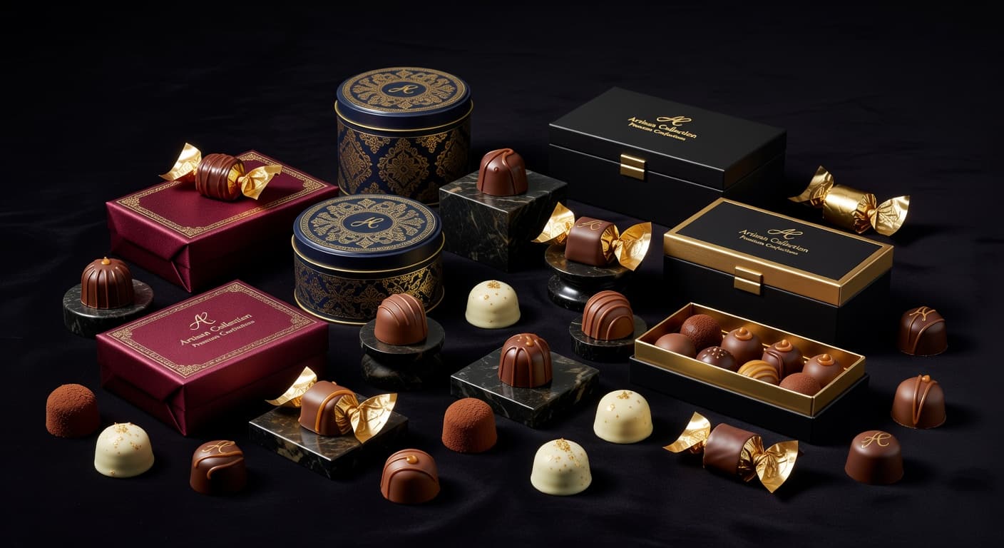 Gourmet cannabis chocolates and confections with premium packaging — best edibles Canada 2026