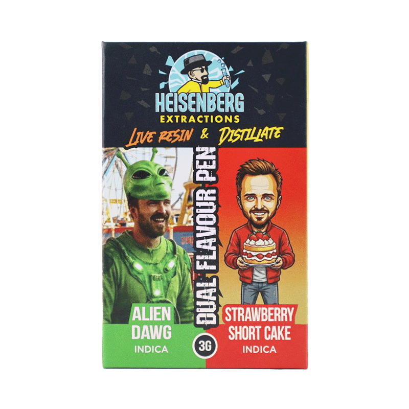 Heisenberg Extractions Live Resin Distillate Dual Flavour Vape 3g THC Vape