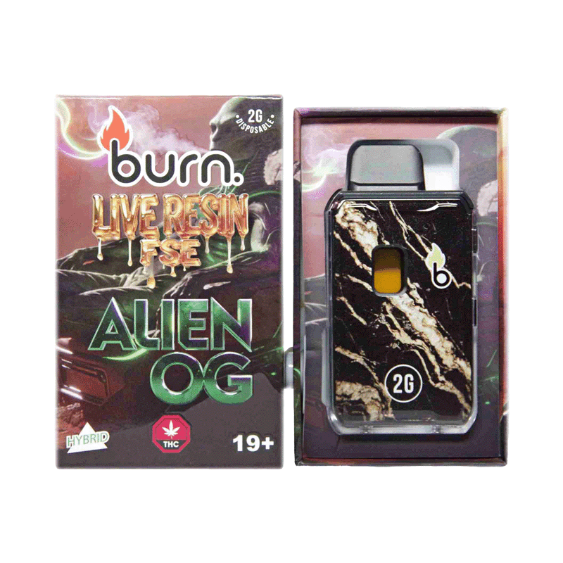Burn 2 Gram Live Resin FSE 2nd Gen Vape Alien OG