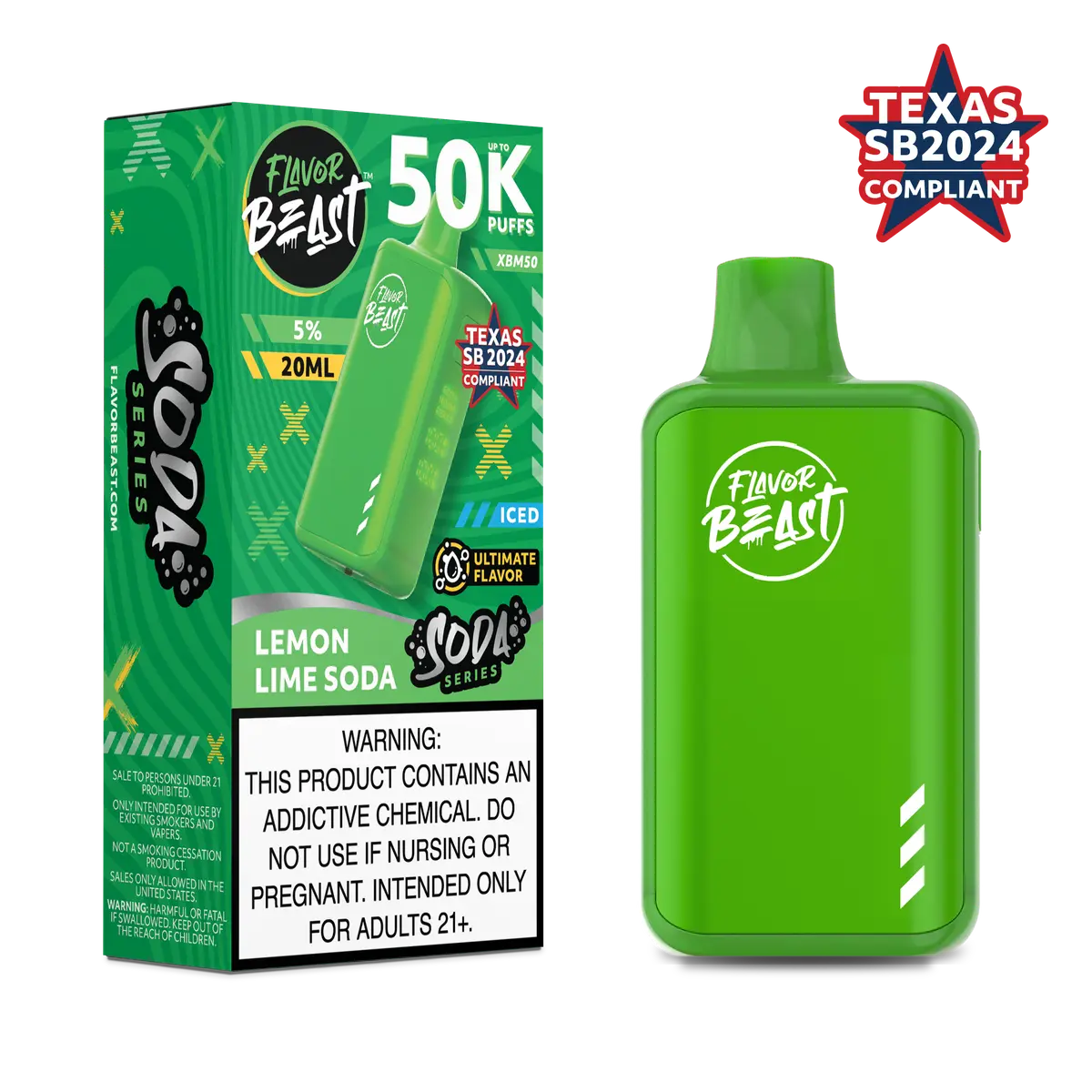 Flavor Beast Soda Series Vape 50k