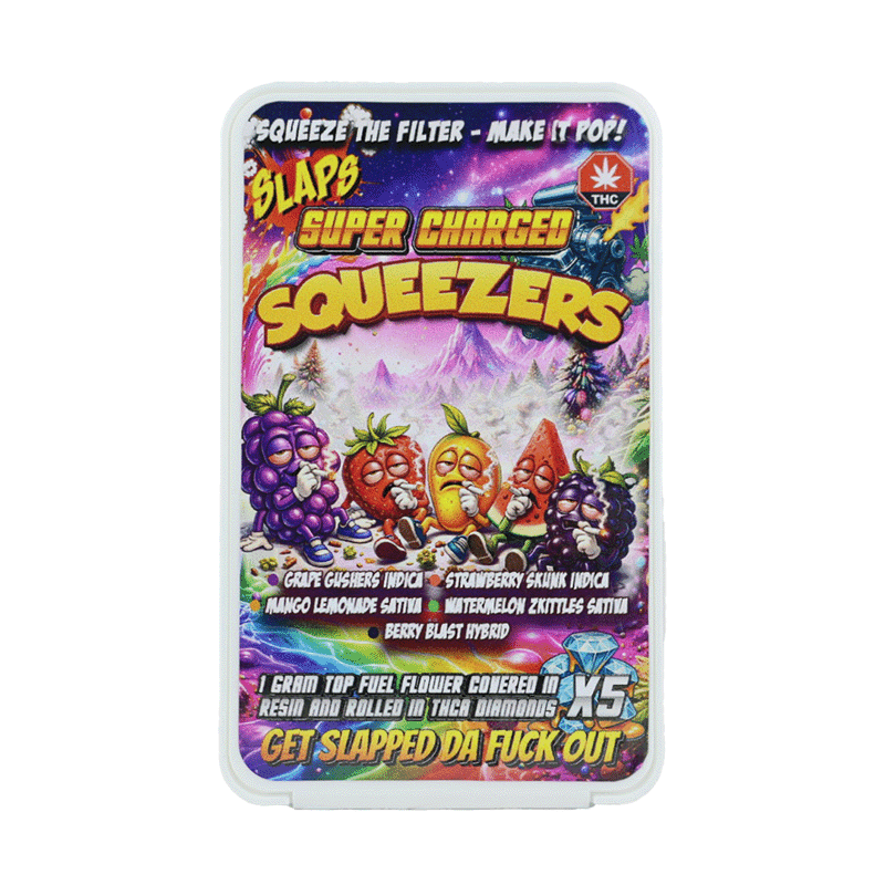 Slaps Super Charged Squeezers Infused Pre Rolls
