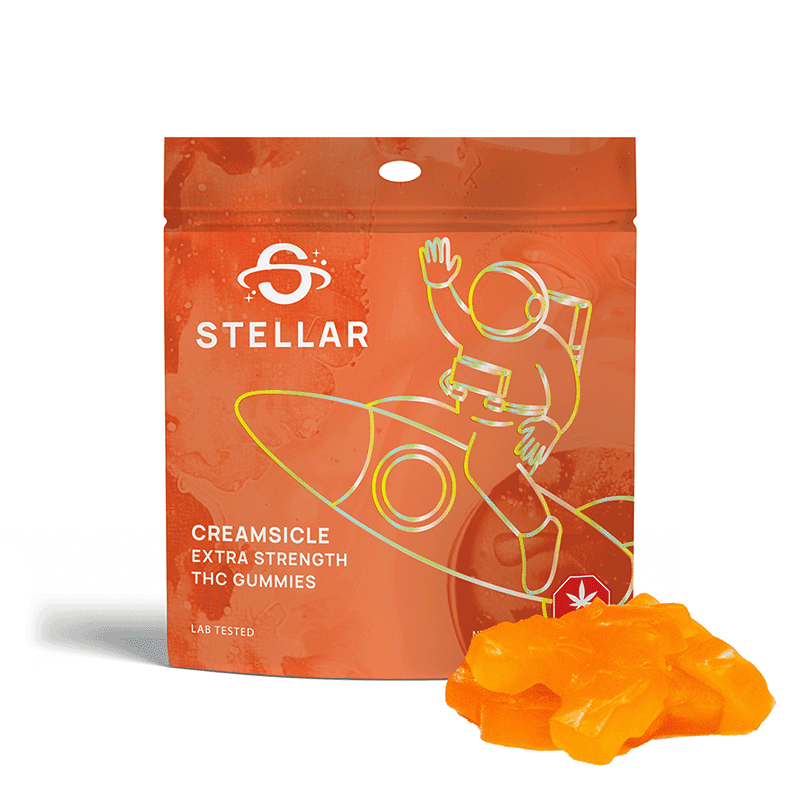 STELLAR THC CREAMSICLE GUMMIES - Mohawk Medibles Canada
