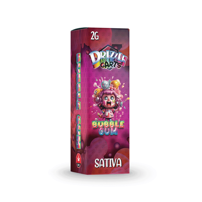 Drizzle Factory Delta-9 Vape Cartridge 2g (Sativa / Bubblegum)