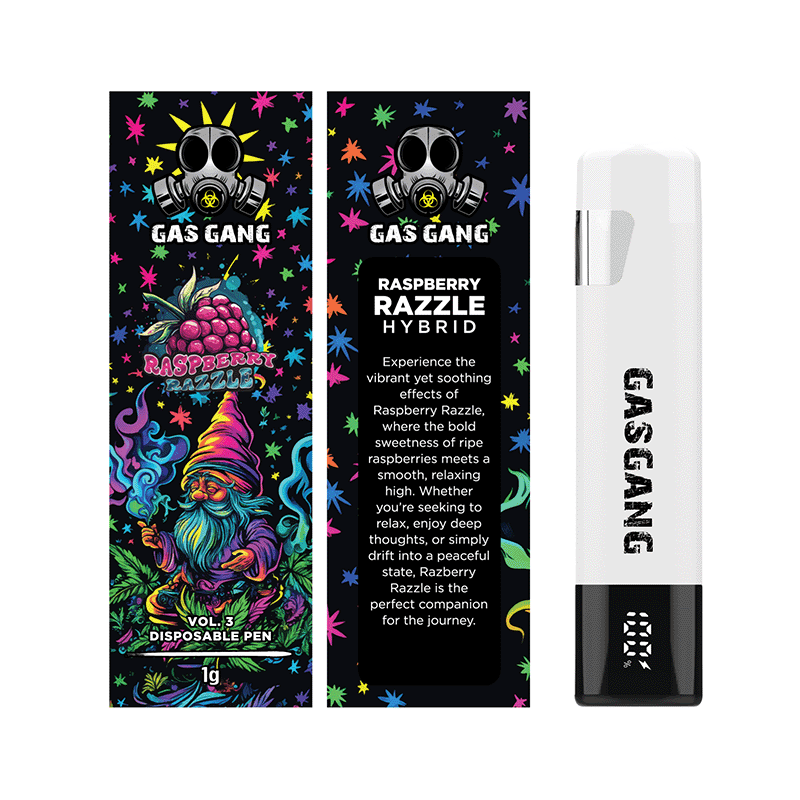 GAS GANG 1g Disposable (Raspberry Razzle / Hybrid)