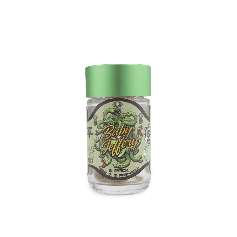 Pineapple Express Meds (PEM) Baby Jeffery Pre-Roll 5 Pack (Indica / Snake Eyes)