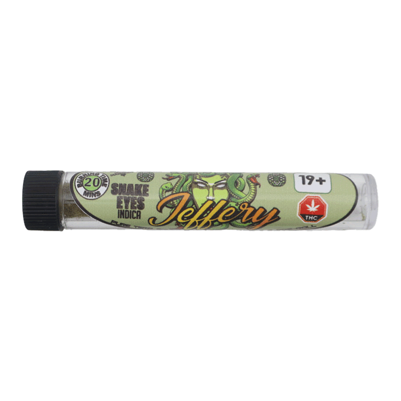Pineapple Express Meds (PEM) Jeffery’s Pre-Rolled Blunt Single (Indica / Snake Eyes)