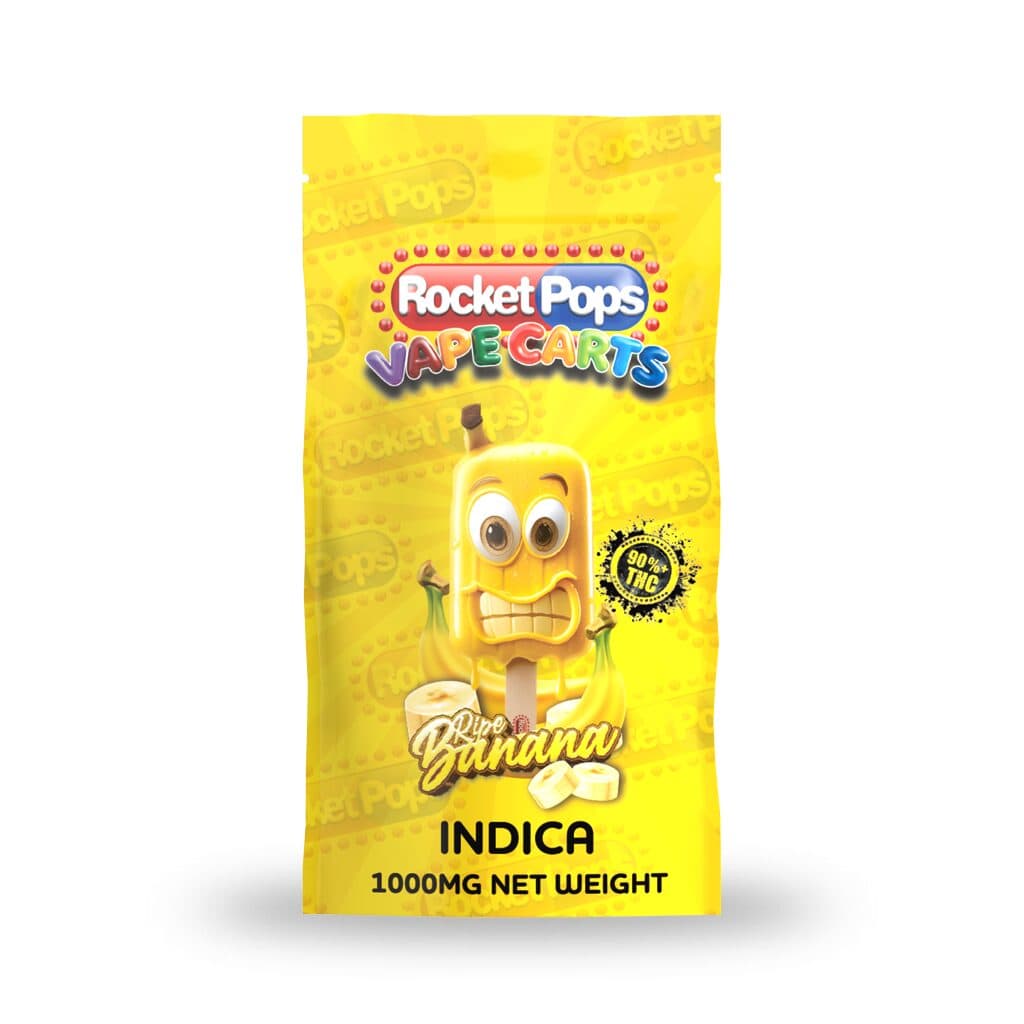 Rocket Pop 1g Vape Cart (Indica / Ripe Banana)