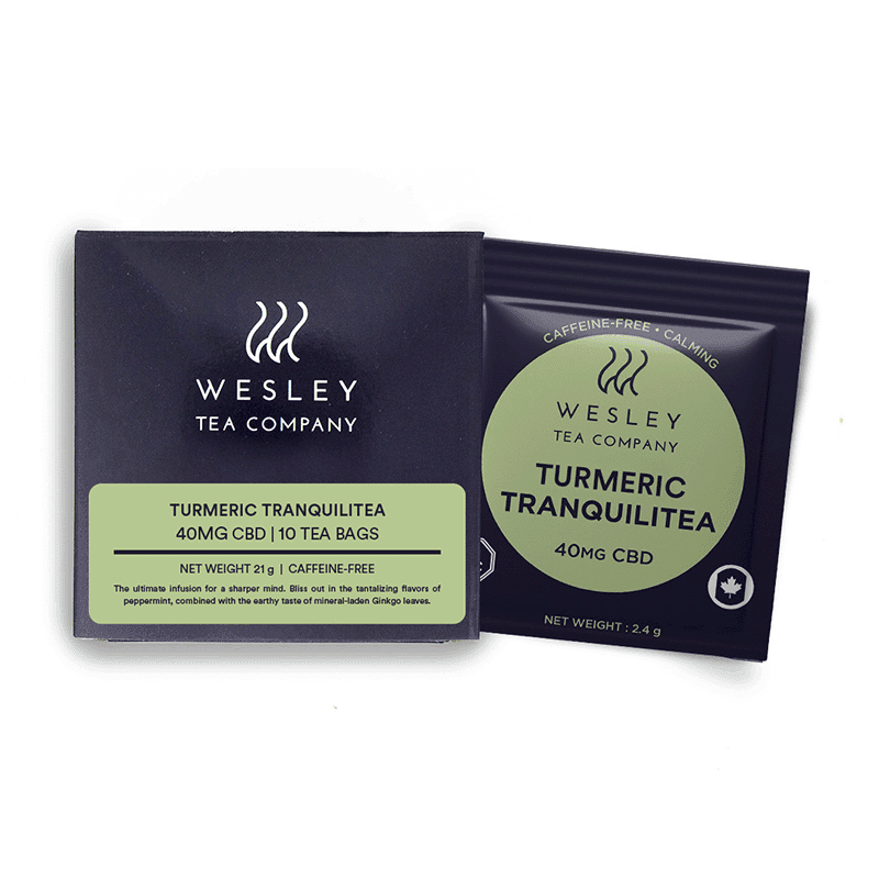 Wesley Tea Company CBD Tea 40mg (Turmeric Tranquilitea)