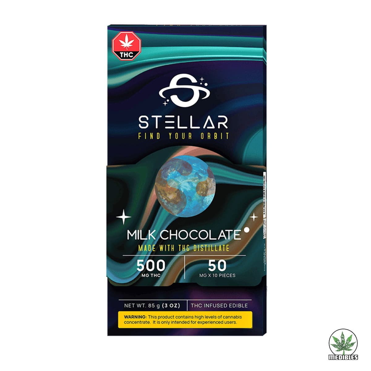 STELLAR THC Milk Chocolate Bar