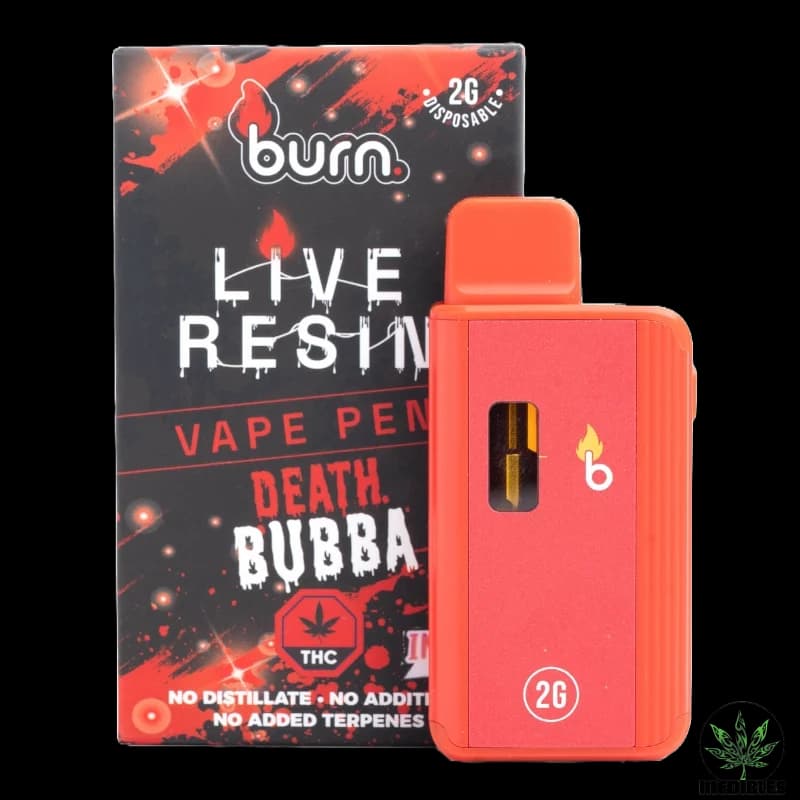 Burn 2G Disposable THC Live Resin Vape (Death Bubba (Live Resin) / Hybrid)