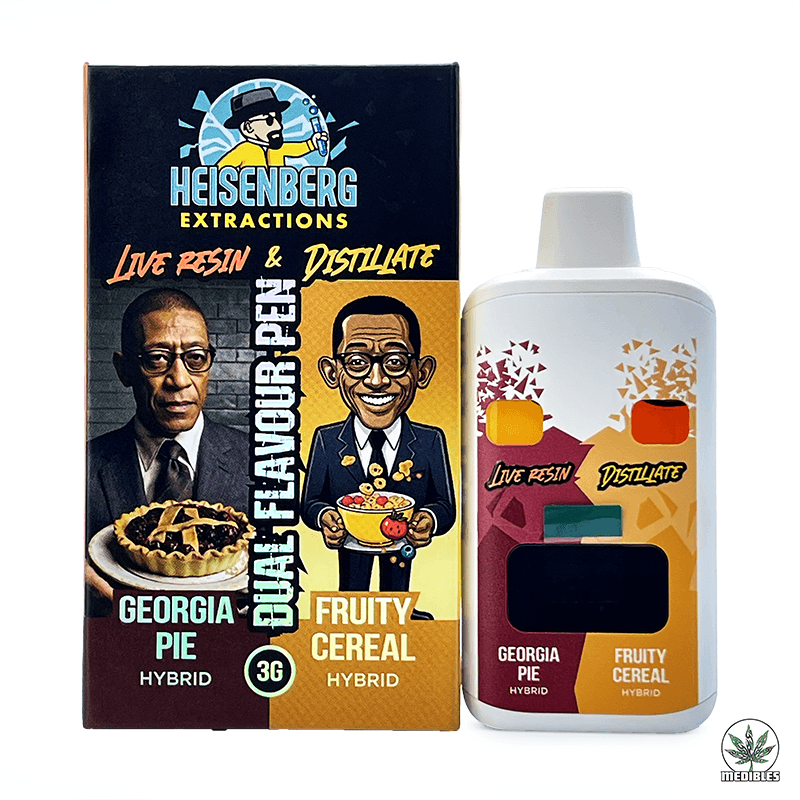 Heisenberg Extractions Live Resin Distillate Dual Flavour Vape 3g THC Vape