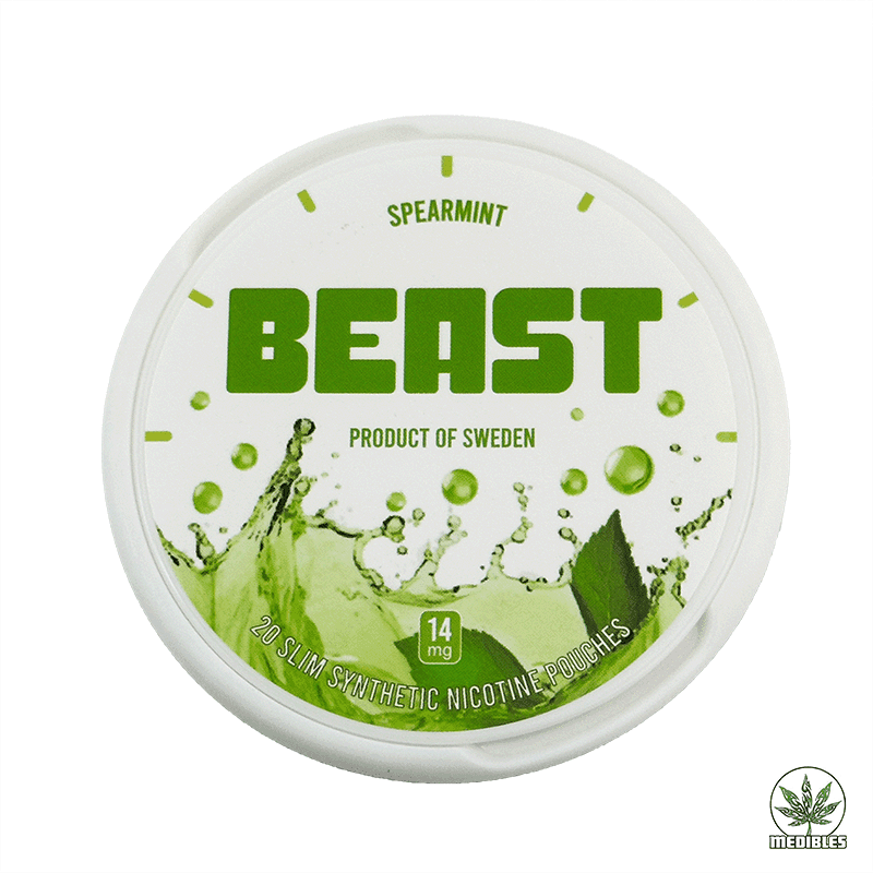 Beast 14mg & 20mg Nicotine Pouch (Spearmint / 14mg)