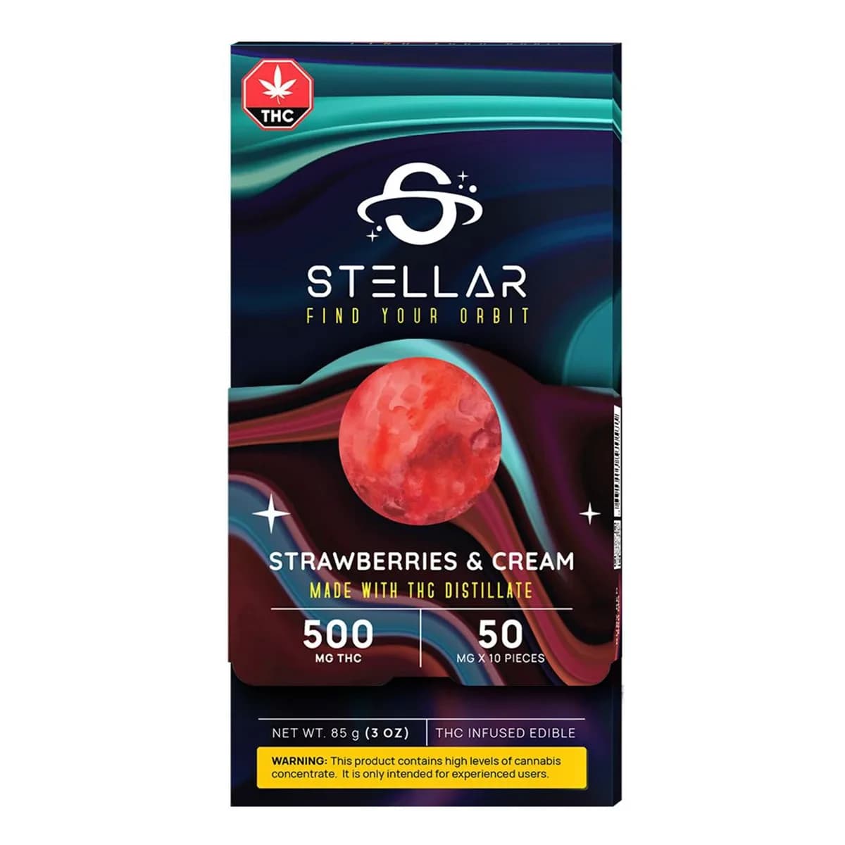 STELLAR THC Strawberries & Cream Bar (1000mg)