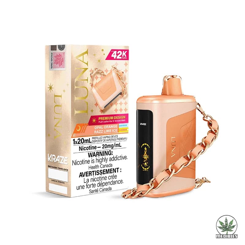 Kraze Luna 42k Disposable Vape (Opal Orange Razz Lime Ice)
