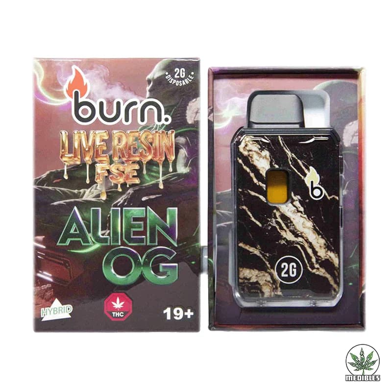 Burn 2 Gram Live Resin FSE 2nd Gen Vape Alien OG