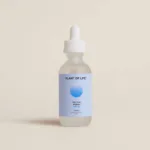 Frosted glass dropper bottle labeled “THC Free Organic CBD Oil” from Plant of Life, 1000mg CBD tincture.