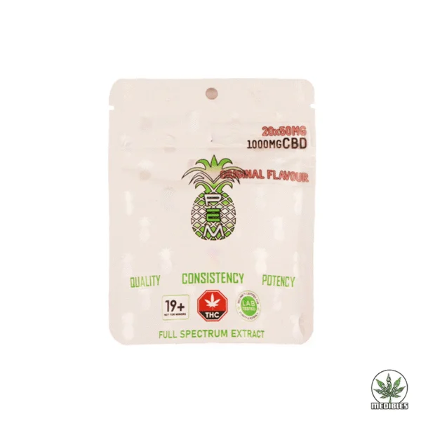 Pineapple Express Meds (PEM) Gummy 1000mg Front