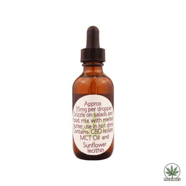 Mohawk Medibles Tincture CBD 2000mg MCT Oil Back