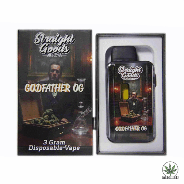 STRAIGHT GOODS Godfather OG 3G Disposable THC Vape | Mohawk Medibles