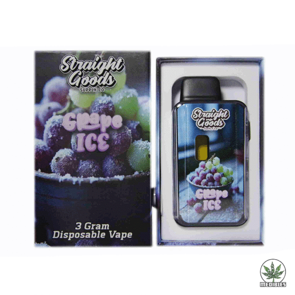 STRAIGHT GOODS Grape Ice 3G Disposable THC Vape | Mohawk Medibles