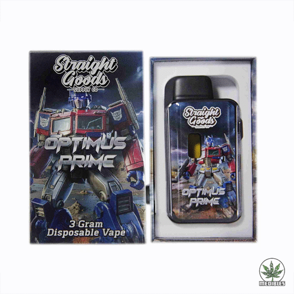 STRAIGHT GOODS Optimus Prime 3G Disposable THC Vape | Mohawk Medibles