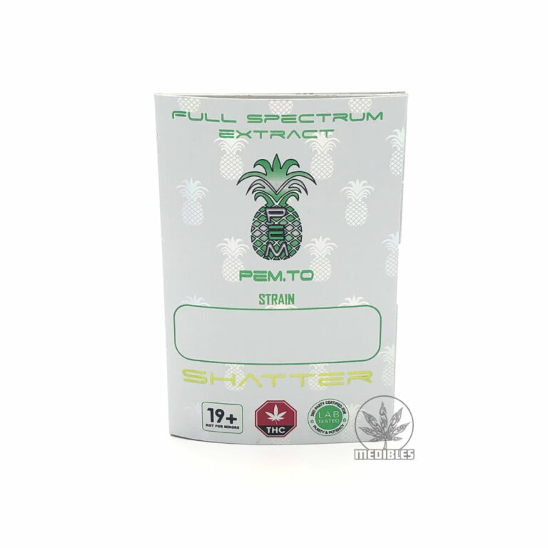 Pineapple Express Meds (PEM) Full Spectrum Shatter - Mohawk Medibles Canada