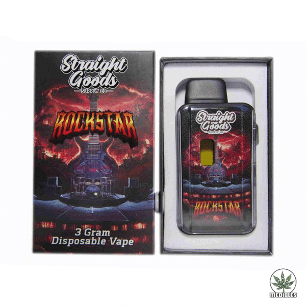 STRAIGHT GOODS Rockstar 3G Disposable THC Vape | Mohawk Medibles