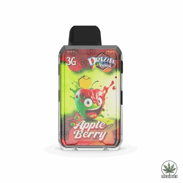 Drizzle Factory THC God Pod Vape 3G Pen Apple Berry