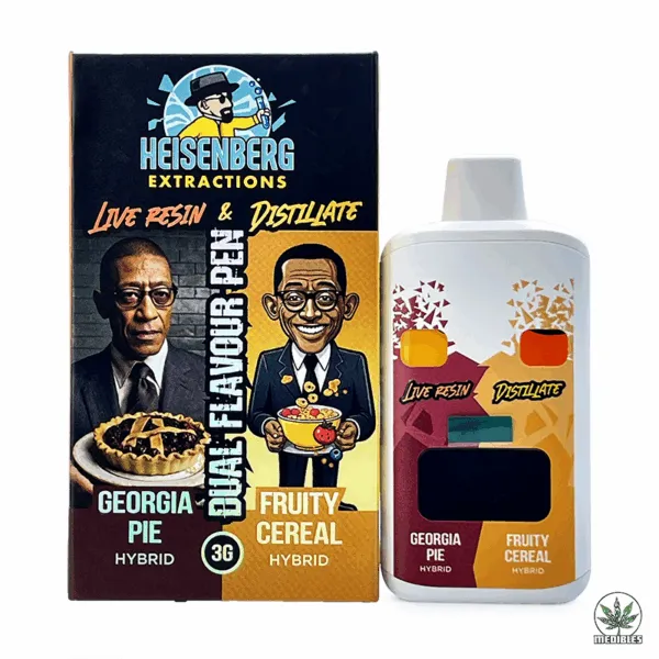 Heisenberg Extractions Live Resin Distillate Dual Flavour Vape 3g THC Vape