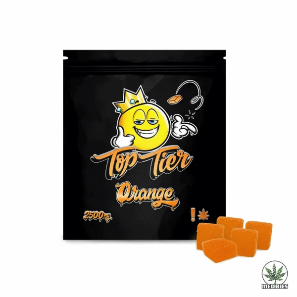 Top Tier Gummies 2500MG THC Orange