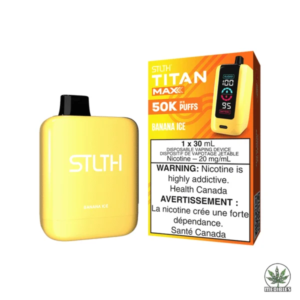 Stlth Titan Max Nicotine Vape Banana Ice Box