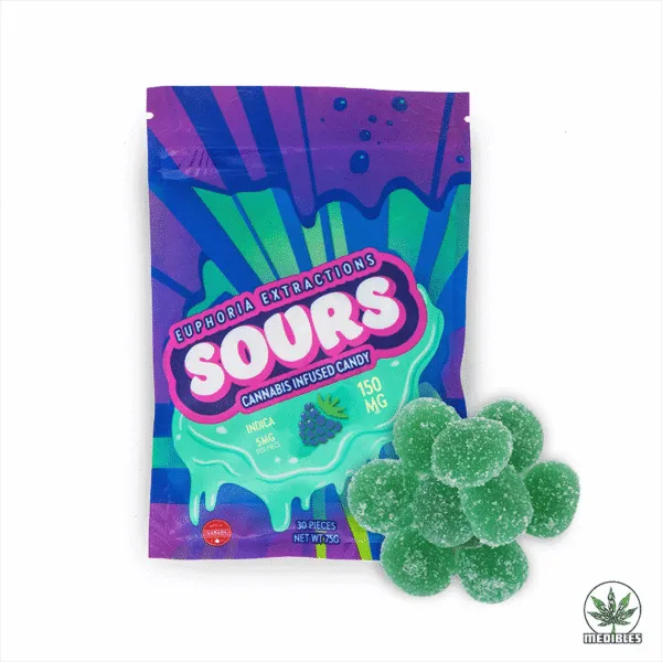 Euphoria Extractions Sours Cannabis Infused Gummies