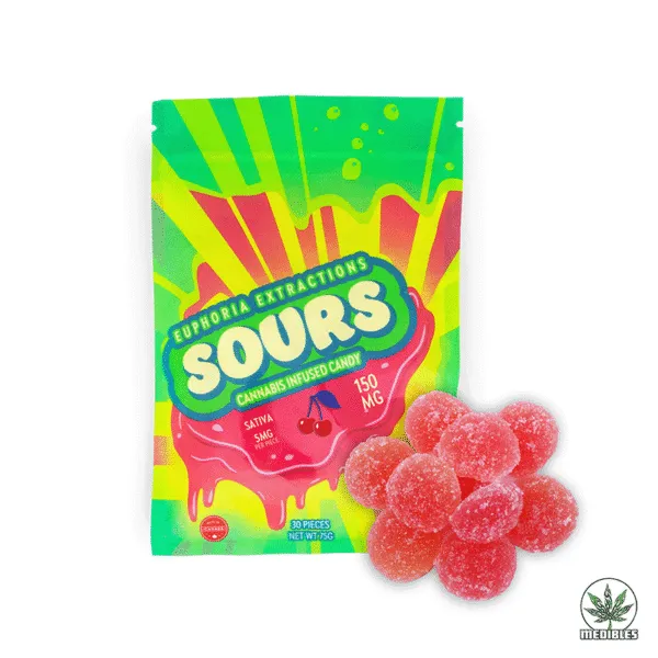 Euphoria Extractions Sours Cannabis Infused Gummies
