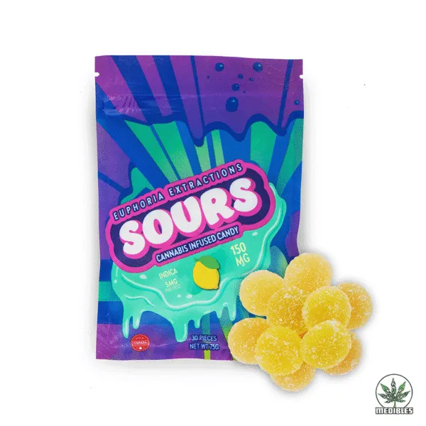 Euphoria Extractions Sours Cannabis Infused Gummies