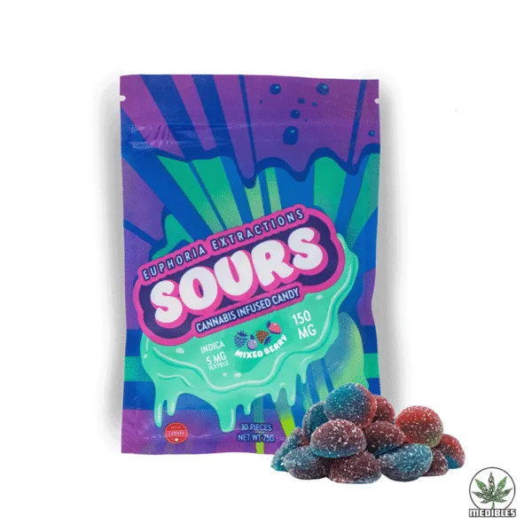 Euphoria Extractions Sours Cannabis Infused Gummies