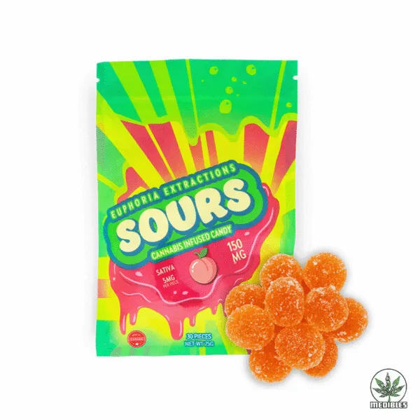 Euphoria Extractions Sours Cannabis Infused Gummies