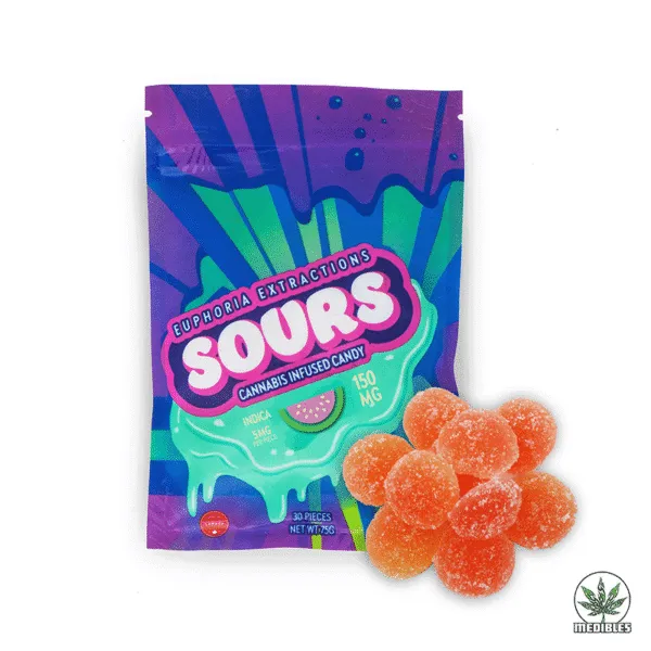 Euphoria Extractions Sours Cannabis Infused Gummies