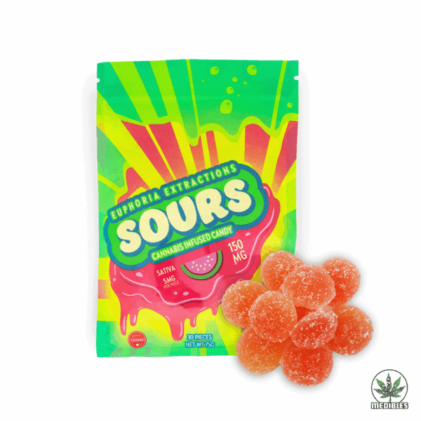 Euphoria Extractions Sours Cannabis Infused Gummies