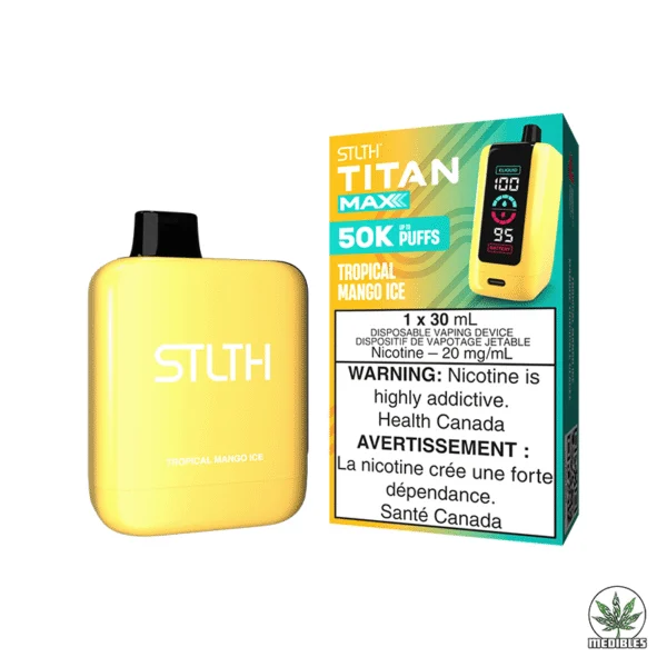 Stlth Titan Max Nicotine Vape Tropical Mango Ice Box