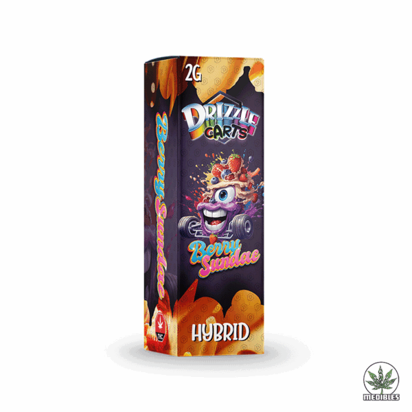 Drizzle Factory Delta-9 Vape Cartridge 2g Berry Sundae