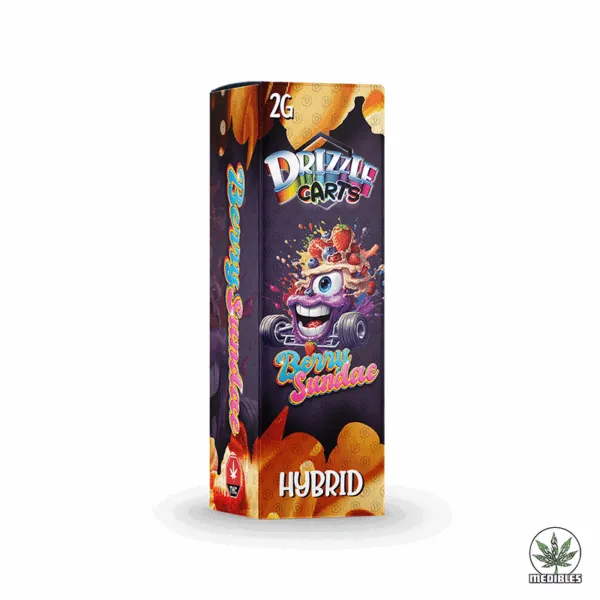 Drizzle Factory Delta-9 Vape Cartridge 2g Berry Sundae
