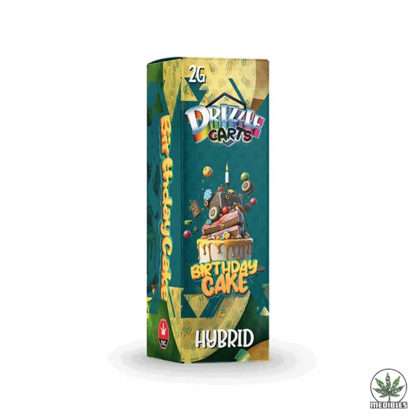Drizzle Factory Delta-9 Vape Cartridge 2g Birthday Cake