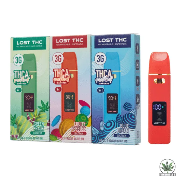 Lost THC THC-A Melted Diamond Vape 3G - Mohawk Medibles Canada