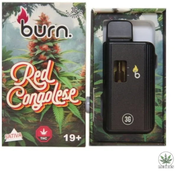Burn 3G Disposable Vape Red Congolese