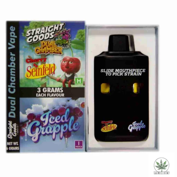 Straight Goods 6G Dual Chamber Vape Cherry Seinfeld + Iced Grapple