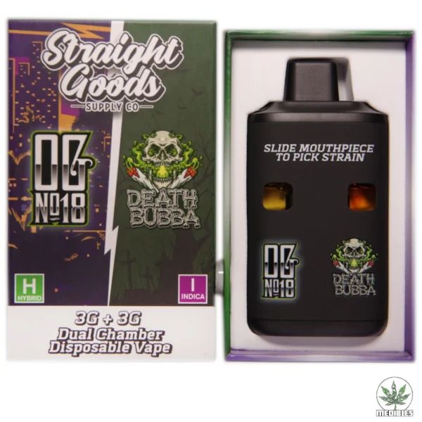 Straight Goods 6G Dual Chamber Vape OG No18 + Death Bubba