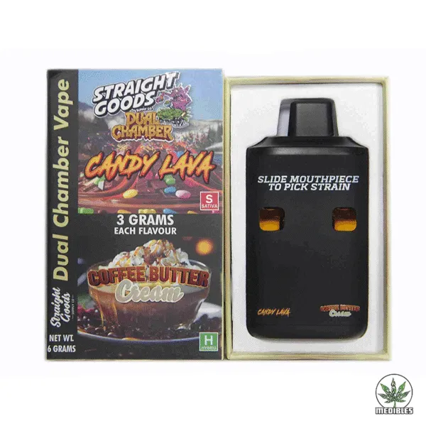 STRAIGHT GOODS Dual Chamber 6G Disposable THC Vape
